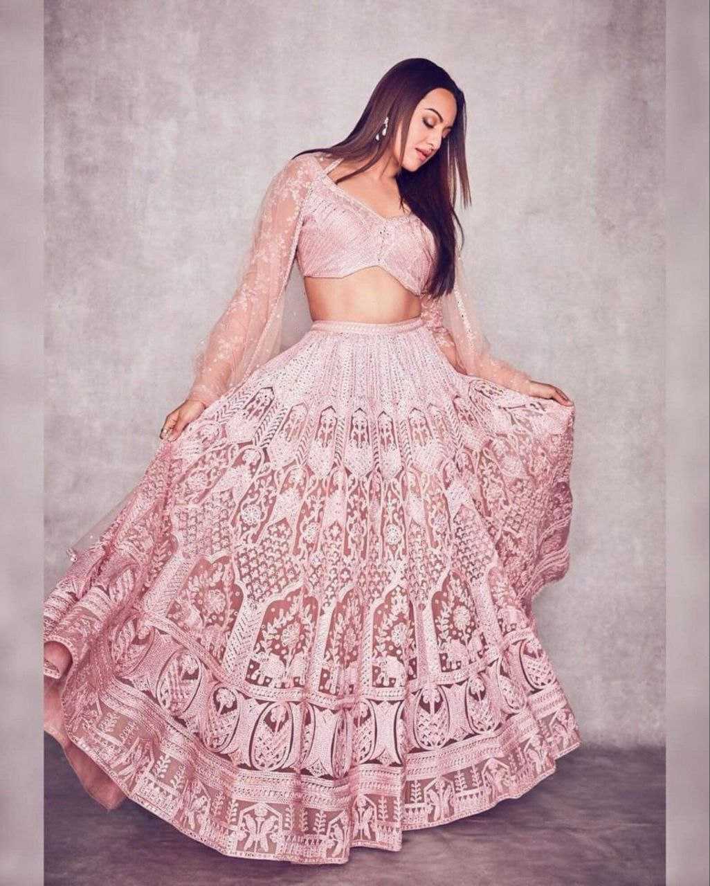 YNF RPDF 1091 NET LEHENGA WHOLESALE CELEBRITY, NET FANCY LEHENGA MANUFACTURER